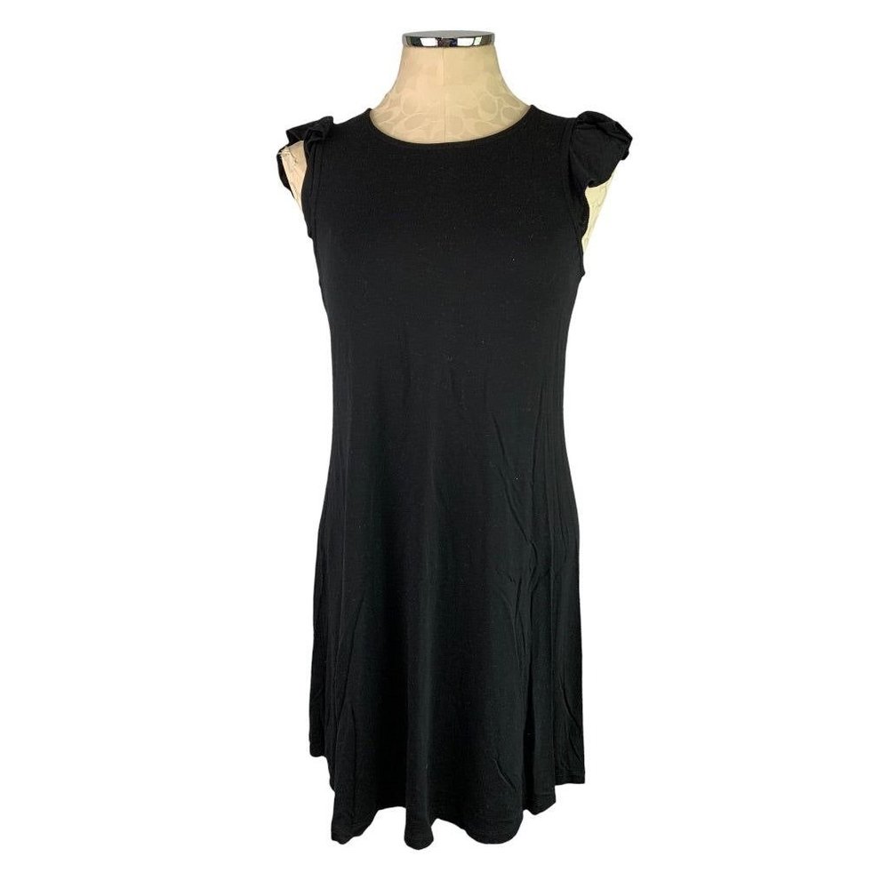 Small Old Navy Black A-Line Cap Sleeve Tshirt‎ Dress